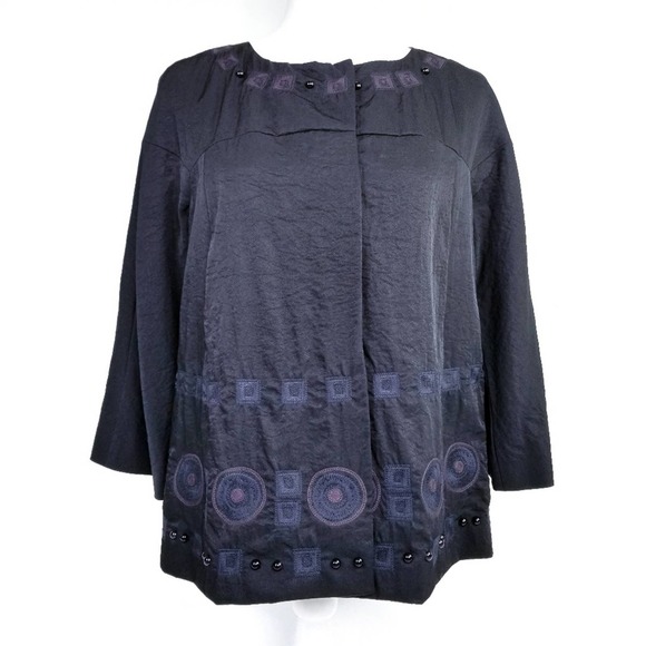 Dkny Jackets & Blazers - DKNY Embroidered Lined Jacket